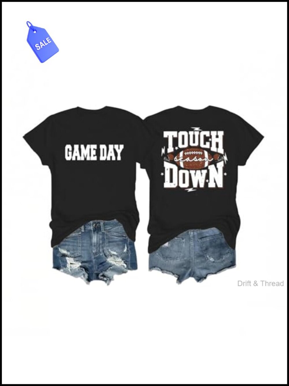Football Game Day Shirt Sunday Funday Short Sleeve Tee